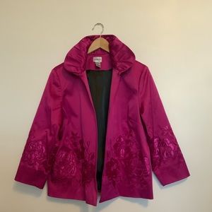 Chico’s embroidered dinner jacket. Size 2